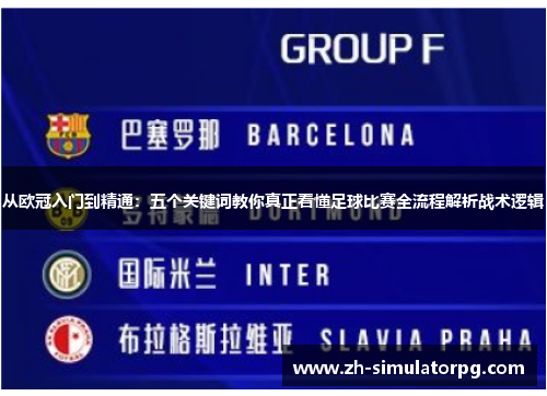 从欧冠入门到精通：五个关键词教你真正看懂足球比赛全流程解析战术逻辑
